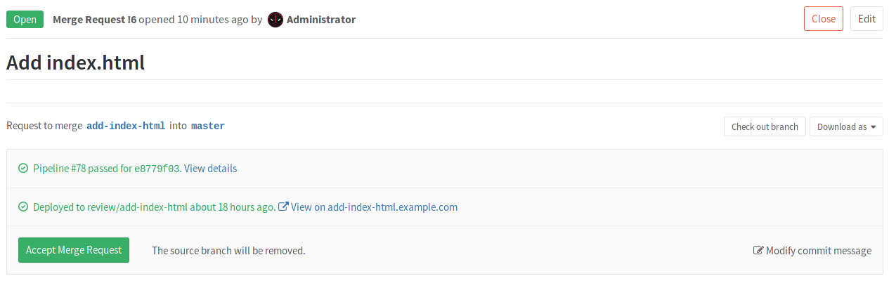 Environments · Ci · Help · GitLab